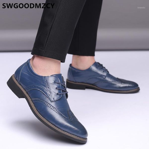 

dress shoes brogues elegant for men fashion mens formal genuine leather oxford italian sapato social masculino1, Black