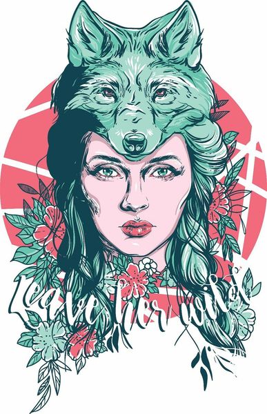 

leave her wild girl wolf white tee shirt new cool tee shirt sport hooded sweatshirt hoodie