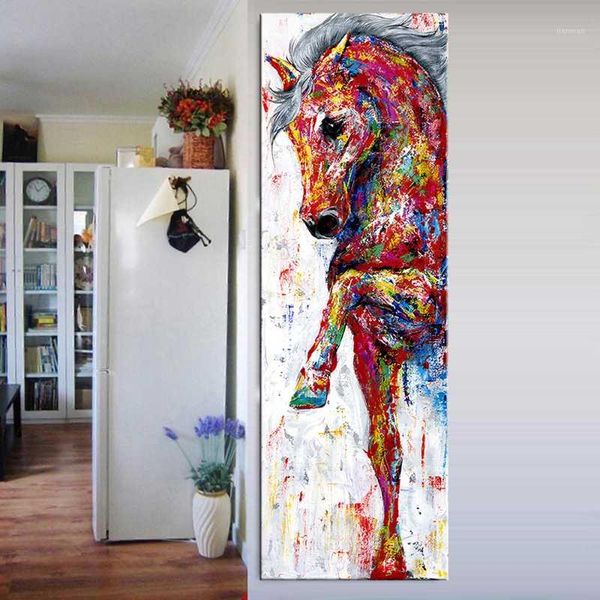 

nordic style abstract horses canvas painting wall art pictures for living room modern modern art prints posters corridor decor1