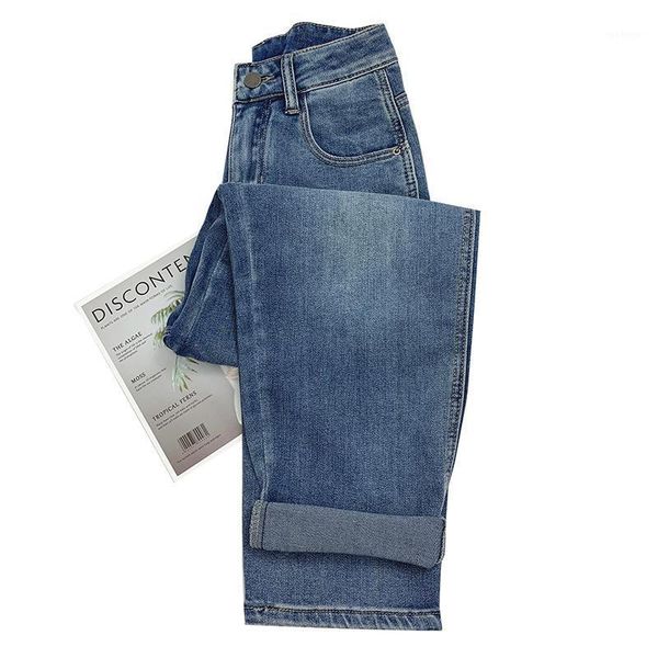 

boyfriend jeans for women autumn casual denim jeans woman new korean streetwear female vintage ankle-length harem pants1, Blue