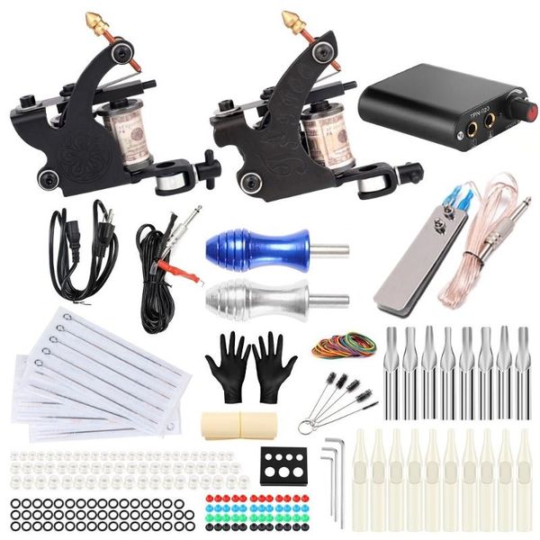 

embroidery dragon professional tattoo machine set coil tattoo machine full set of fog cutting supplies