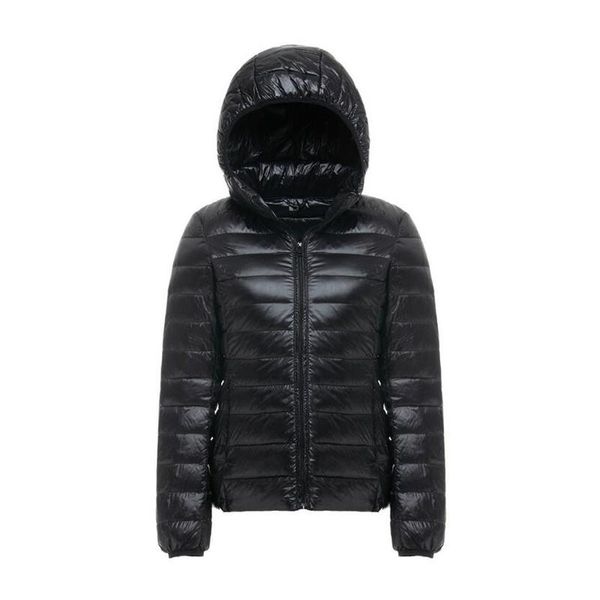 

women's jackets brand 90% white duck down jacket women autumn winter warm coat lady ultralight female overcoat windproof parka, Black;brown