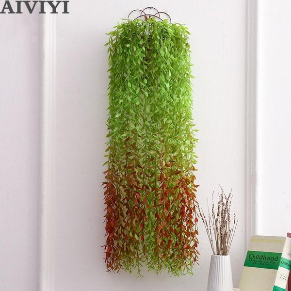 

artificial hanging flower plant fake vine willow wicker rattan flowers artificial hanging for home wedding wall decoration1