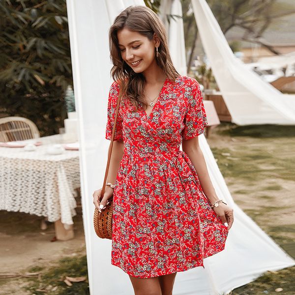 

sfloral skirt one piece women casual dress, Black;gray