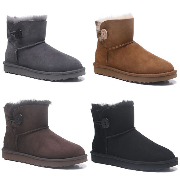 

wholesale fashion women snow boots falt heel girls winter ankle knee classic martin grey black chocolate maroon chestnut navy pi