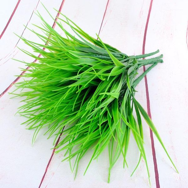 

green artificial plant grass simulation flowers bonsai grassfor for home wedding decoration1