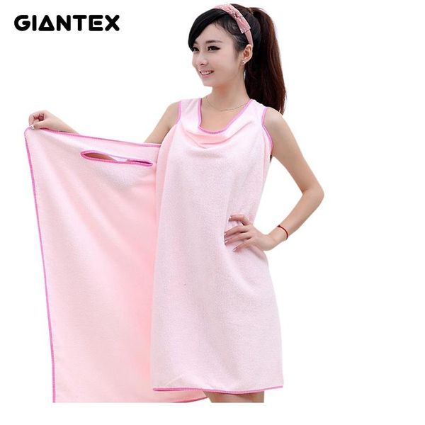 

giantex bathroom women microfiber bath towels for adults wearable beach towel bath wrap towel bath gown serviette de bai wmtfpy