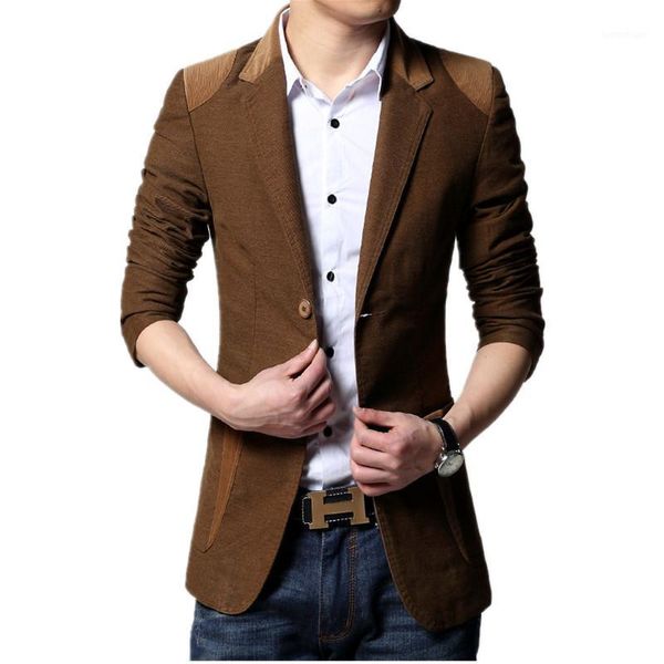 

fashion slim type casual blazer men plus size 6xl blazer for men 90% cotton full sleeve single breasted two buttons blazers male1, White;black