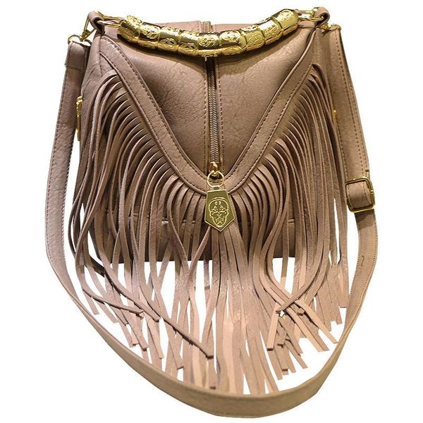

trendy music festival bucket large fringe bag fashion shoulder messenger bag women handbags