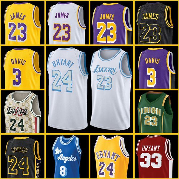 

los angeles lakers alex 4 caruso jersey lebron 23 james anthony 3 davis kyle basketball jerseys, Black;red