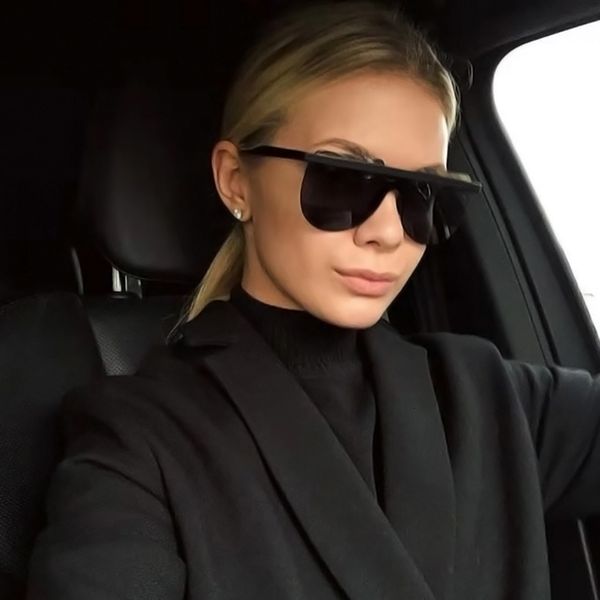

black friday women sunglasses classic brand designer shades oversize semicircle shape sun glasses ladies eyewears goggles, White;black