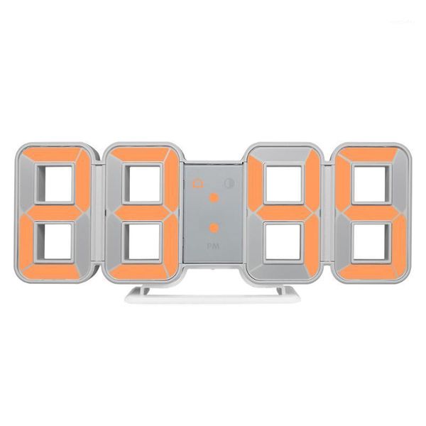 

wall clocks clock 3d led large time calendar temperature desk table morden design digital watch auto backlight home decor alarm clocks1