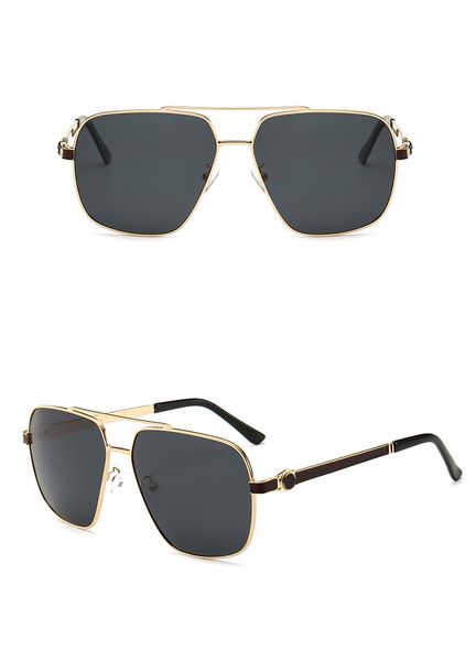 

new metal frame 2020 sunglasses men's fashion polarized classic metal sunglasses outdoor driving mirror 0116 eye protection sunglasse, White;black