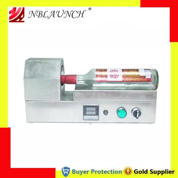 

vacuum food sealing machine red wine bottle sleeve shrinking heating device pvc film tube lid cap capping tool equipment pp pof