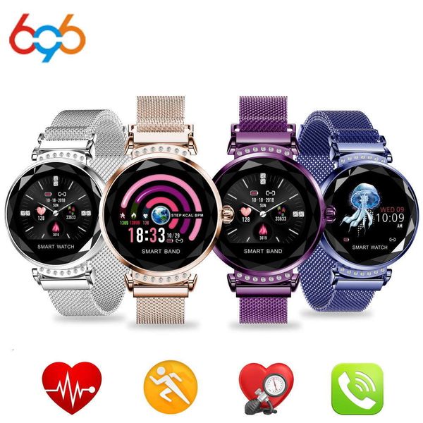 

h1 h2 / h8 women's smart watch, wristband with heart rate and blood prsure monitor, pedometer, waterproof, fitns activity tracke