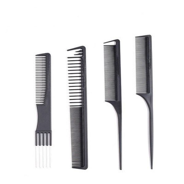

1 pc double ends 2 use hair dye coloring brushes comb barber salon tint hairdressing styling tools hair color combs yxlavk rimmer, Silver