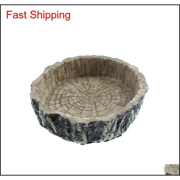 

reptile water dish food bowl resin rock worm feeder for leopard gecko lizard spider sc qyluny yh_pack