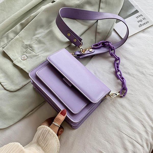 

cross body chain design mini pu leather flap bags for women 2021 summer lady shoulder handbag female fashion bag s2477