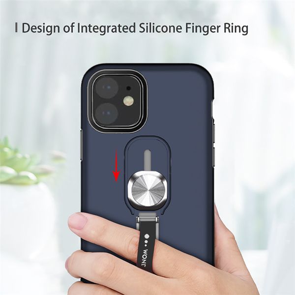 

2 in 1 magnetic holder coque iphone 12 pro max phone cases iphone 11 pro xr xs max 2020 7 8 plus loop stand silicone ring bracket cover
