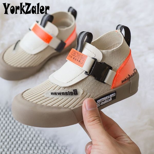 

yorkzaler spring autumn kids sneakers for girls boys high breathable children sport shoes toddler baby casual shoes 27-37 y200103, Black;red