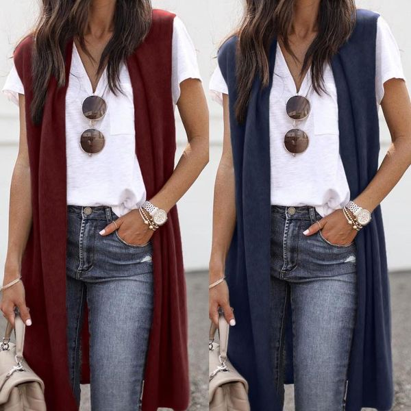 

women's sleeveless open front pocket causal lightweight kimono cardigan coat women down coat1, Black;white