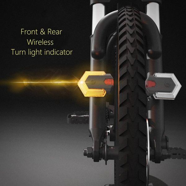 

bike turn signals with smart wireless remote control bike tail lights front and rear cycling warning light