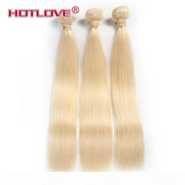 

ove company brazilian virgin hair straight with closure 100% human hair 3 bundles with 4x4 lace closure with baby hair 613 blonde, Black;brown