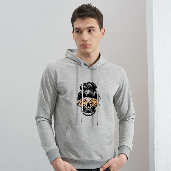 

diy men hoodies autumn winter clothing fashion leopard skulls print mens womens trendy casual swearshirts long sleeve hoodies
