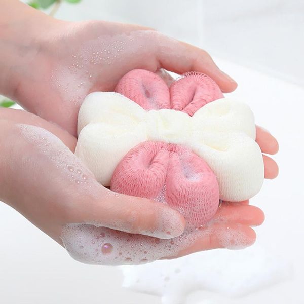

bath brushes, sponges & scrubbers 1 pcs home bathroom sponge mesh exfoliating shower pouf bathing towels ball body cleaner #151