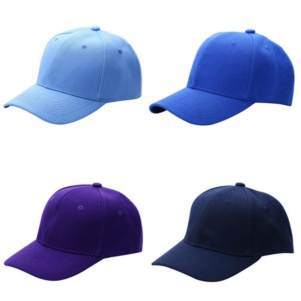 

outdoor hats baseball cap for men women plain curved visor hat hip-hop adjustable peaked solid color h9, Black;white