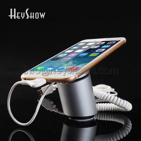 

mobile phone security display stand tablet alarm holder chargeable cellphone retail anti theft device protect mount