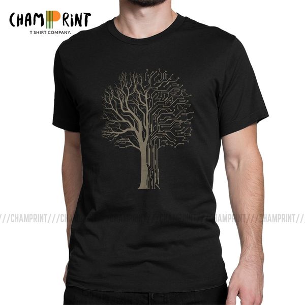 

sport digital tree t shirt men funny t-shirt electronic circuit board computer chip engineers developer geek tee shirt party clothes