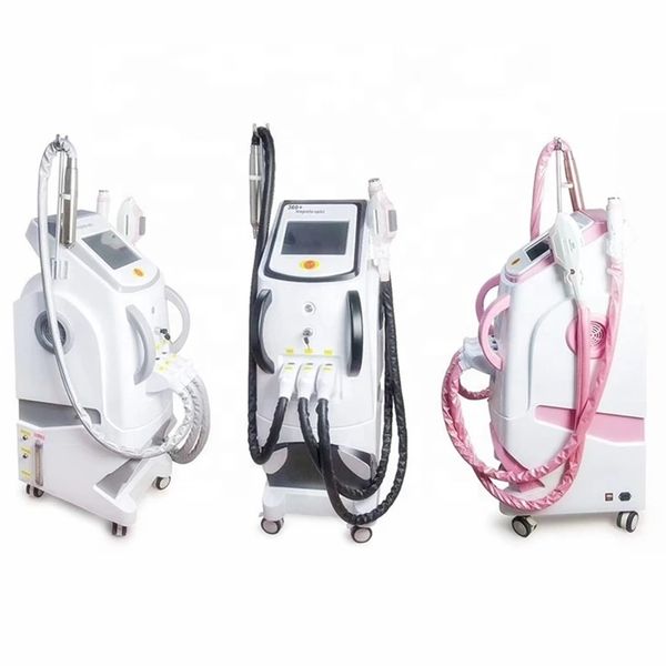 3 em 1 Máquina multifuncional OPT IPL E-LIGHT Super Hair Tattoo Remoção e Remoção de Skin para laser YAG Equipamento de remoção de delineadores para levantamento de levantamento facial