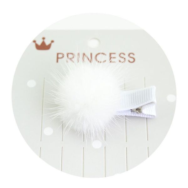 

girls hairpins with small lovely soft fur pompom mini ball gripper hairball pom hairclips children hair clip hair accessories h wmtkjy