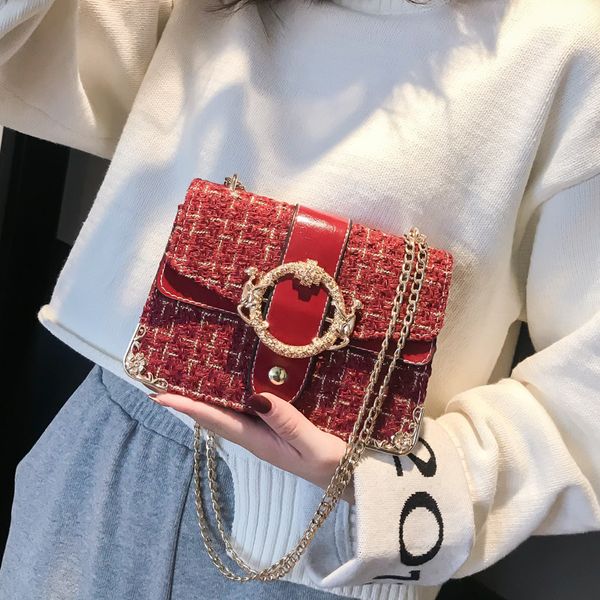 

hbp non-brand ins small bag women's new fashion korean versatile autumn and winter women's bag fashion chic chain messenger bag sp