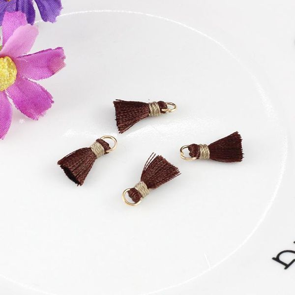 

30pcs 1.2cm mini silk tassel pendant for jewelry making diy bracelet cellphone pendant finding key bag pendant craft tassels h bbyovp