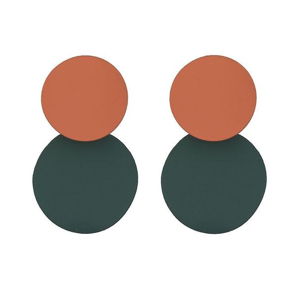 

2019 новый элегантный круглый металл неравномерные серьги для женщин новых геометрических серьги сплавов мода ювелирные изделия подарок деву, Golden