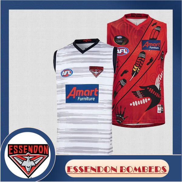 

2021 essendon bombers afl home guernsey mens size: s-xxxl (print custom name number ) delivery, Black