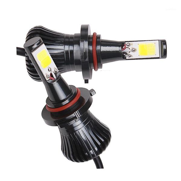 

2pcs led car lamp cob h1 h3 h4 h7 h11 880 auto dual color fog light car led front fog bulbs white + yellow light headlights1