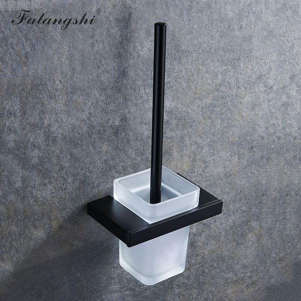 

falangshi square bathroom hardware set towel rack towel bar paper holder toilet brush holder wall mounted wb8837 bbygzj