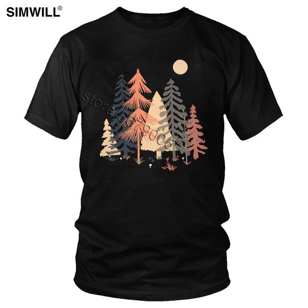 

спорт vintage пятно в вуд футболки для мужчин печать хлопок тис top crew neck коротким рукавом лесообразующих футболки большой размер одежды