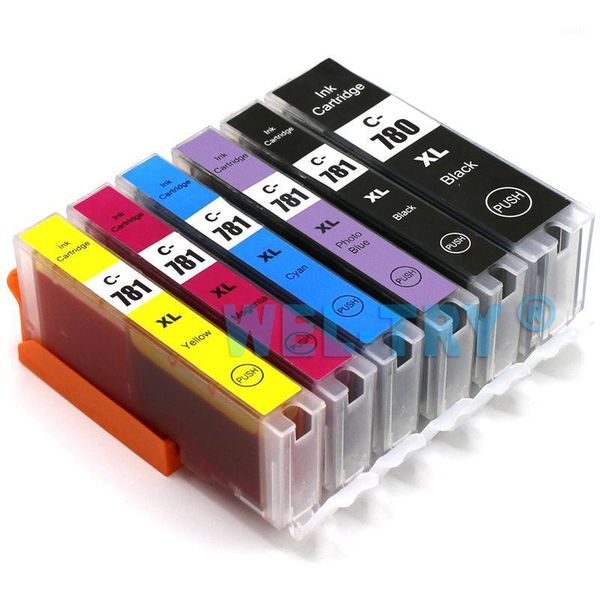 

ink cartridges pgi-780 pgbk; cli-781 cartridge for canon ts707 tr8570 ts8170 ts8270 ts9170 , full with chips1