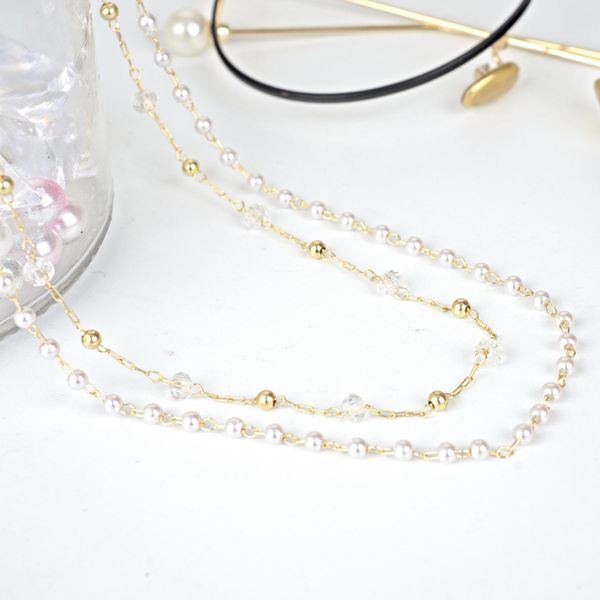 

fashion women crystal pearl charm chains reading glasses spectacles sunglasses eyewear eyeglass chain neck cord strap rope h qylhrn