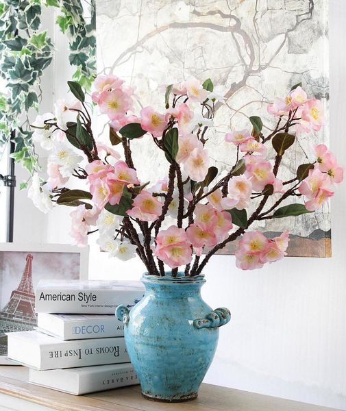

real touch hydra artificial japanese cherry blossoms fake decorative flowers for wedding new home 4 colors1