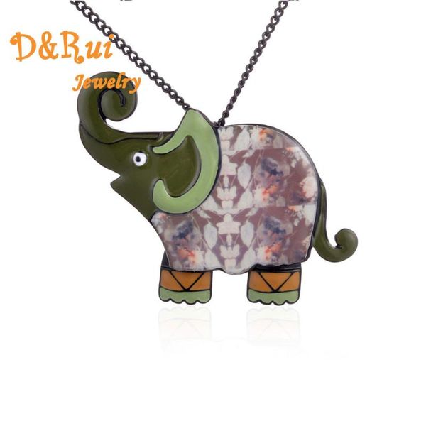 

pendant necklaces vintage elephant fashion 2021 for women chokers mothers day gift collar jewelry long chain statement necklace, Silver
