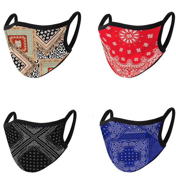 

2020 wholesale 1knbdesigners new face camouflage fashion masks 3d blue mask washable cloth breathable and dustproof