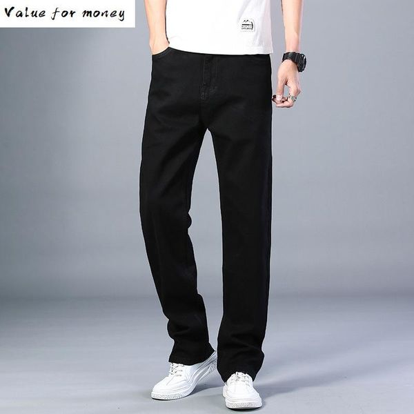 

colors men's available thin straight-leg loose jeans 2020 summer new classic style advanced stretch loose pants male, Blue