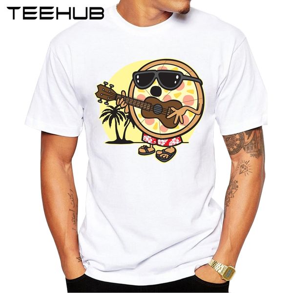 

summer men t shirt hawaiian pizza printed fashion t shirt short sleeve basic tee shirts cool sport hooded sweatshirt hoodie