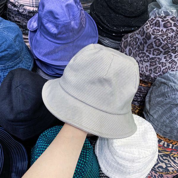 

spring mesh women's and summer new mask plain fisherman's travel decoration with sunshade hat, Blue;gray