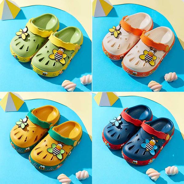 

eight ale fashion kids slip on casual beach chirld waterproof shoes boy girl classic nursing clogs baby slippers sandals, Black